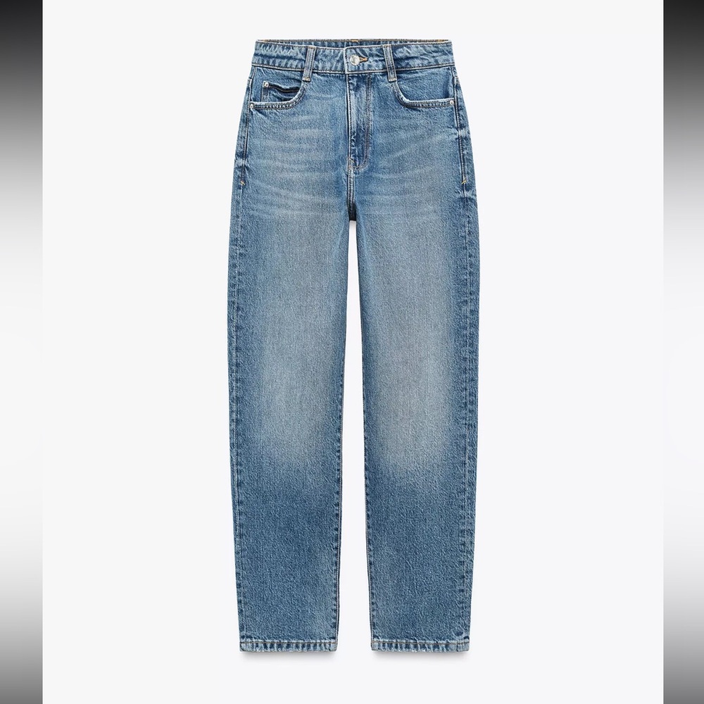 Zara high waisted mom jeans size 8
